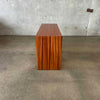 Mid Century Mahogany & Cane Credenza By Brown Saltman