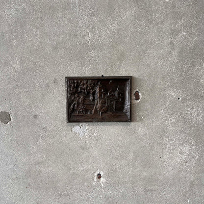 Vintage Santa Barbra Mission Metal Plaque