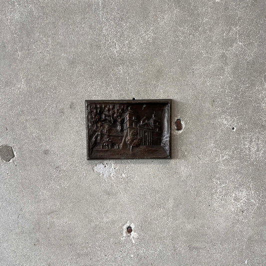Vintage Santa Barbra Mission Metal Plaque