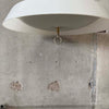 Mid Century Modern White Dome Pendent Light