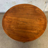 Vintage Lane Mid Century Modern End Table,  Octogon Base With Round Top