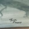 Vintage Painting "Winter Scene" - Signed Jim Maxey, Dated 1976