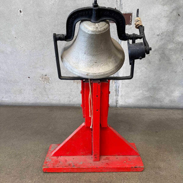 Old School House Bell on Stand