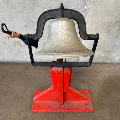 Old School House Bell on Stand