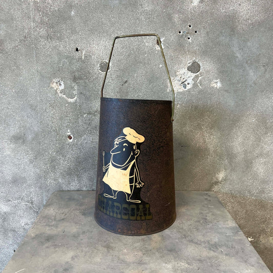Vintage Metal Charcoal Caddy