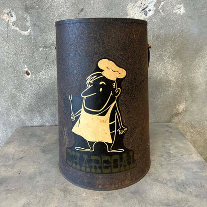 Vintage Metal Charcoal Caddy