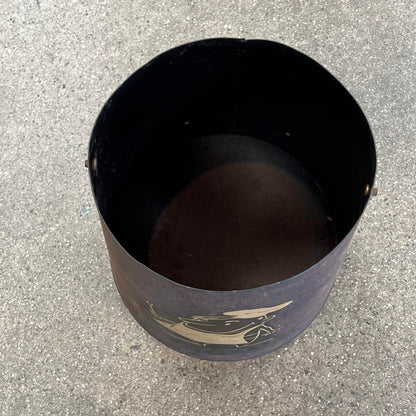 Vintage Metal Charcoal Caddy