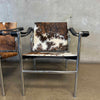 Pair of Le Corbusier LCI Cowhide & Chrome Lounge Chair