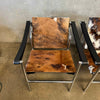 Pair of Le Corbusier LCI Cowhide & Chrome Lounge Chair