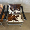Pair of Le Corbusier LCI Cowhide & Chrome Lounge Chair