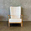 50's "Grand Repos" Light Oak Lounge Chair