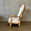 50's "Grand Repos" Light Oak Lounge Chair