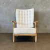 50's "Grand Repos" Light Oak Lounge Chair