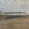 Chrome & Formica Long Coffee Table