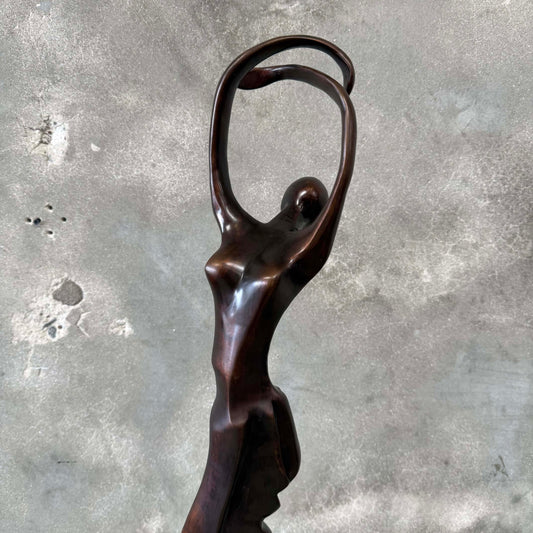 Bronze Sculpture of Stylized Abstract Dancer