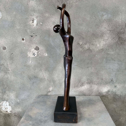 Bronze Sculpture of Stylized Abstract Dancer