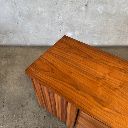 Mid Century Modern 12 Drawer Dresser in Danish Walnut