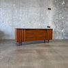 Mid Century Modern 12 Drawer Dresser in Danish Walnut