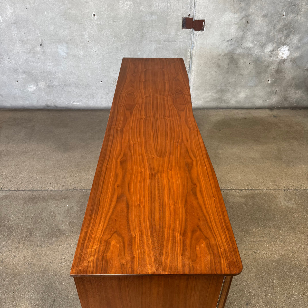 Mid Century Modern 12 Drawer Dresser in Danish Walnut