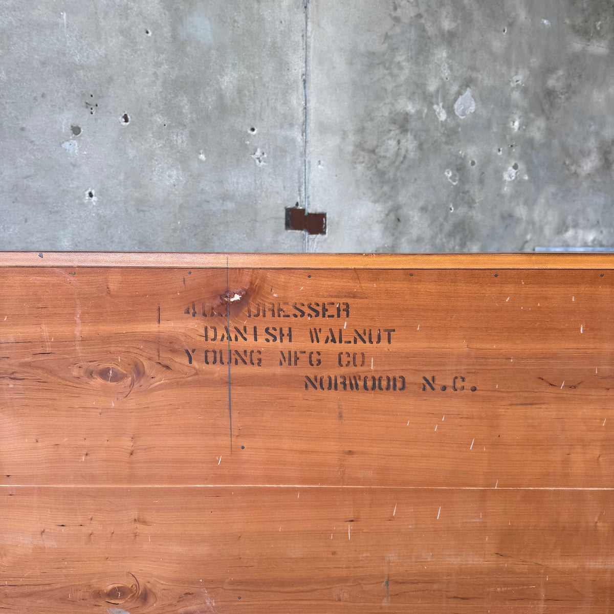 Mid Century Modern 12 Drawer Dresser in Danish Walnut