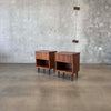 Mid Century Modern Night Stands in Danish Walnut