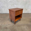 Mid Century Modern Night Stands in Danish Walnut