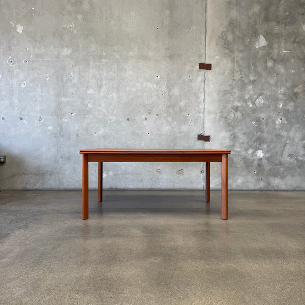 Danish Modern Teak Draw Leaf Dining Table