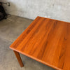 Danish Modern Teak Draw Leaf Dining Table