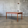 Danish Modern Teak Draw Leaf Dining Table