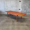 Danish Modern Teak Draw Leaf Dining Table