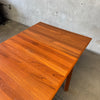 Danish Modern Teak Draw Leaf Dining Table