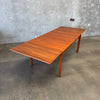 Danish Modern Teak Draw Leaf Dining Table