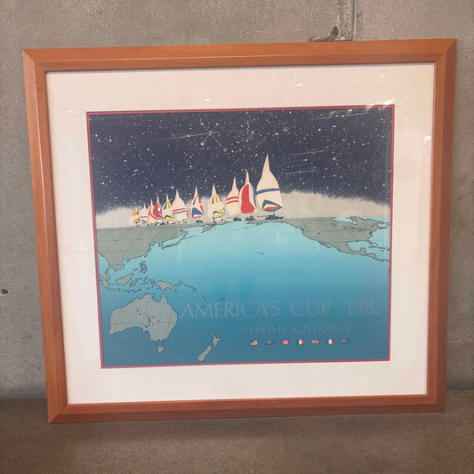 America's Cup Poster - Perth 1987