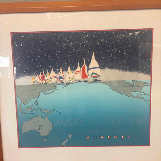 America's Cup Poster - Perth 1987