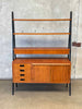 Mid Century Swedish Bookcase Wall Unit 1950s