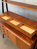 Mid Century Swedish Bookcase Wall Unit 1950s
