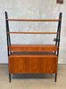 Mid Century Swedish Bookcase Wall Unit 1950s