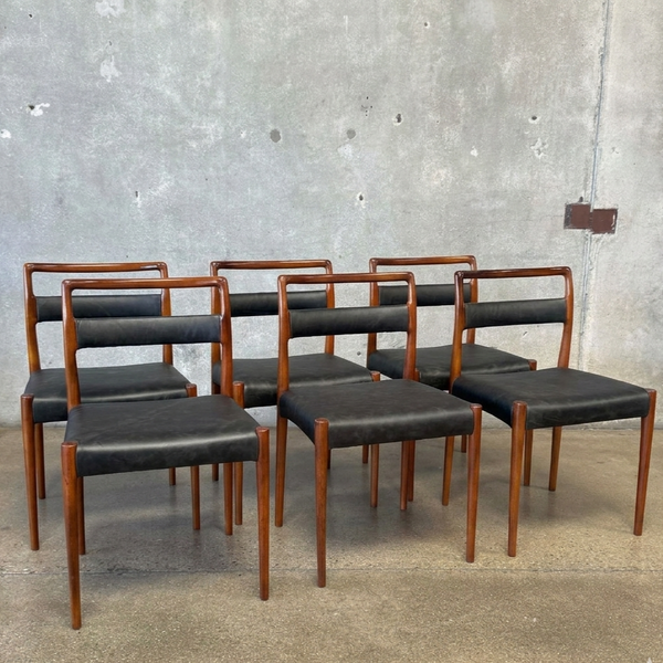 Mid Century Dining Chairs by Kai Kristiansen Model 0069 in Rosewood