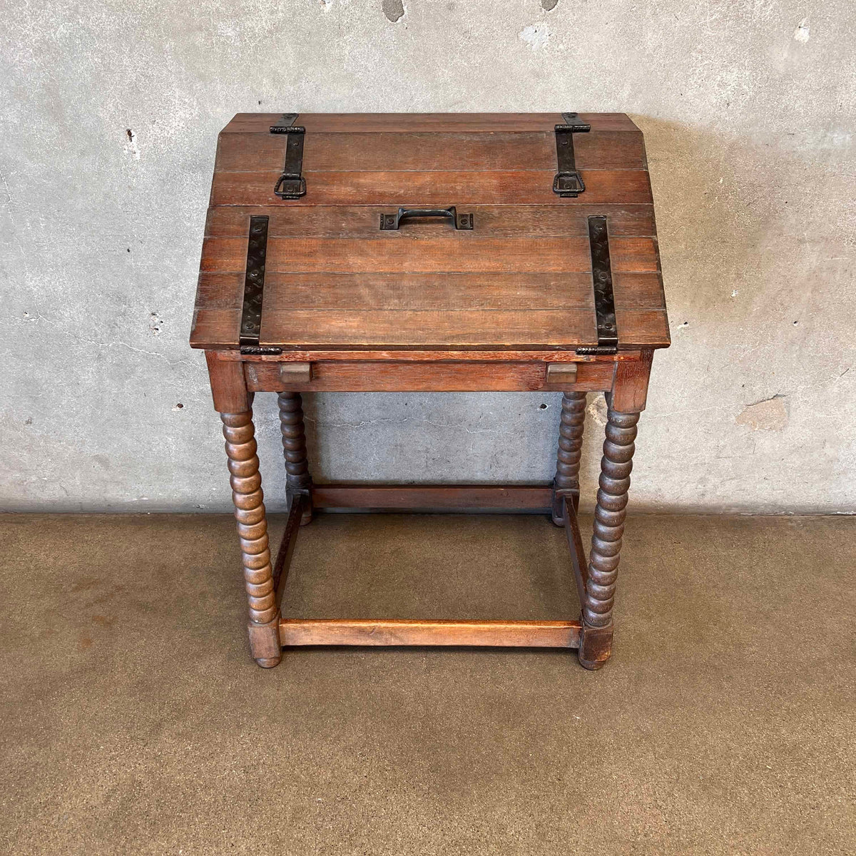 Imperial Monk Desk Circa 1930 Monterey Style - Mahogany