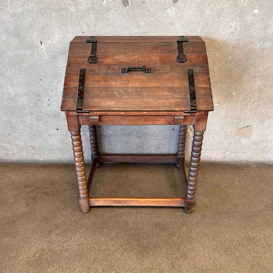 Imperial Monk Desk Circa 1930 Monterey Style - Mahogany