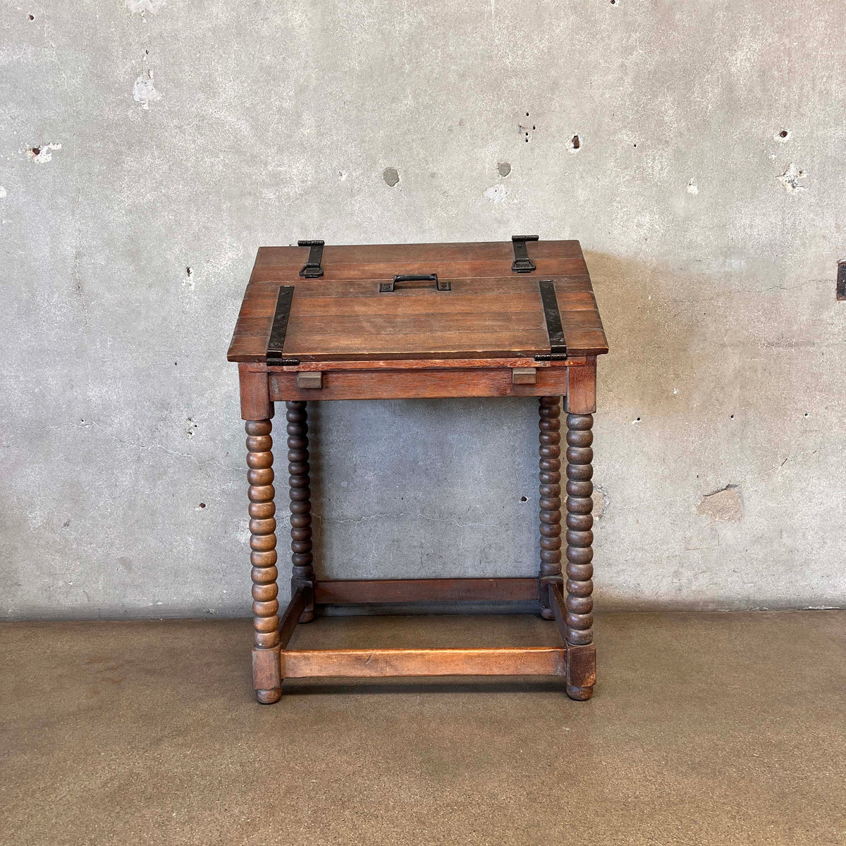Imperial Monk Desk Circa 1930 Monterey Style - Mahogany