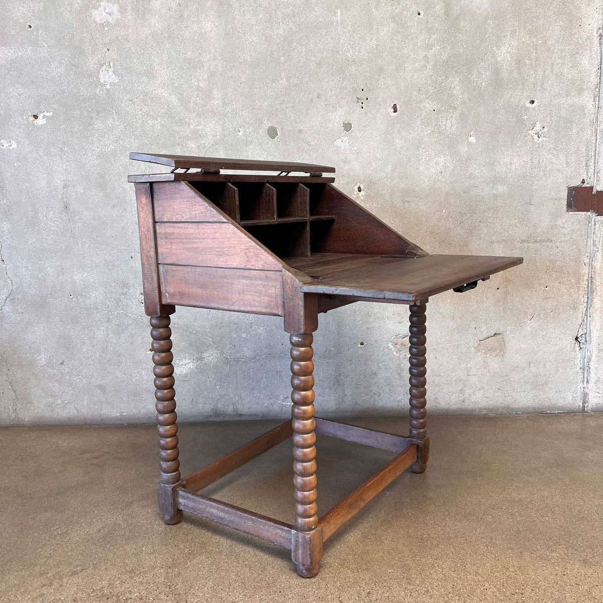Imperial Monk Desk Circa 1930 Monterey Style - Mahogany