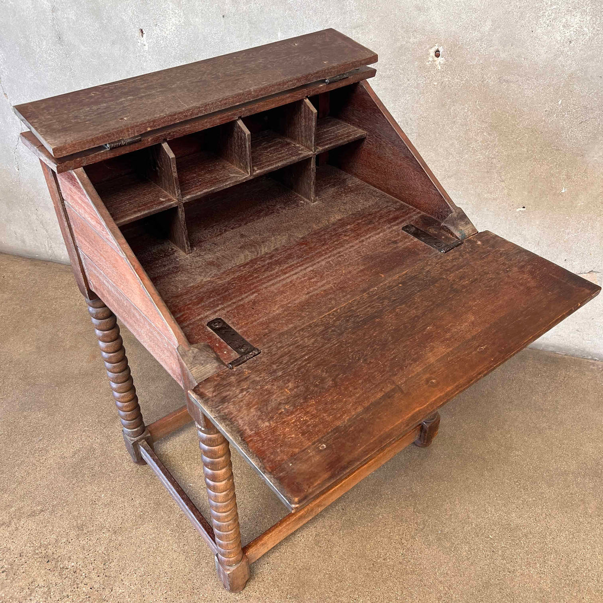 Imperial Monk Desk Circa 1930 Monterey Style - Mahogany