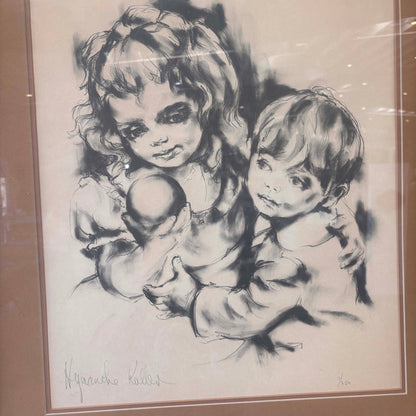 Vintage Artwork Signed + Numbered by Hyacinthe Kuller