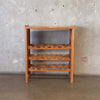 Vintage Oak Wine Rack