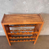 Vintage Oak Wine Rack