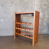 Vintage Oak Wine Rack