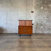 Mid Century Modern Highboy Dresser in Danish Walnut