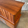 Mid Century Modern Highboy Dresser in Danish Walnut