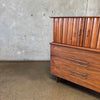 Mid Century Modern Highboy Dresser in Danish Walnut